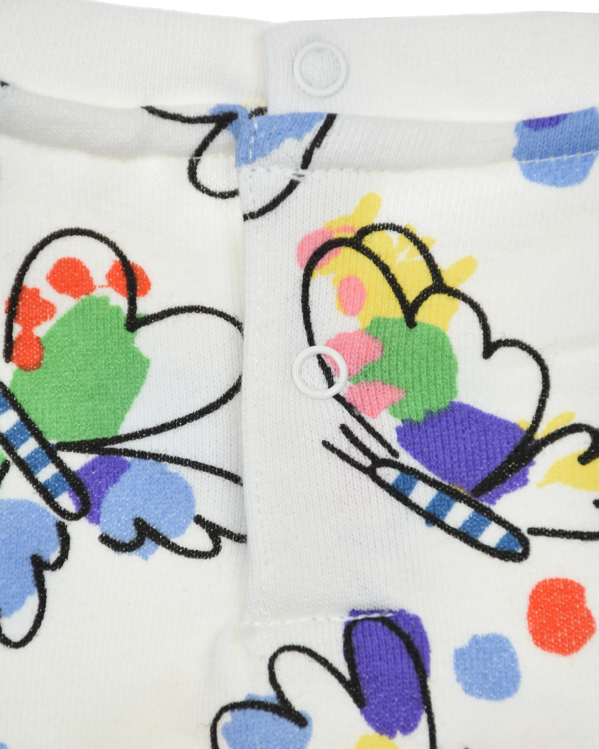 Свитшот с принтом "Бабочки" Stella McCartney детский, размер 74, цвет кремовый - фото 4