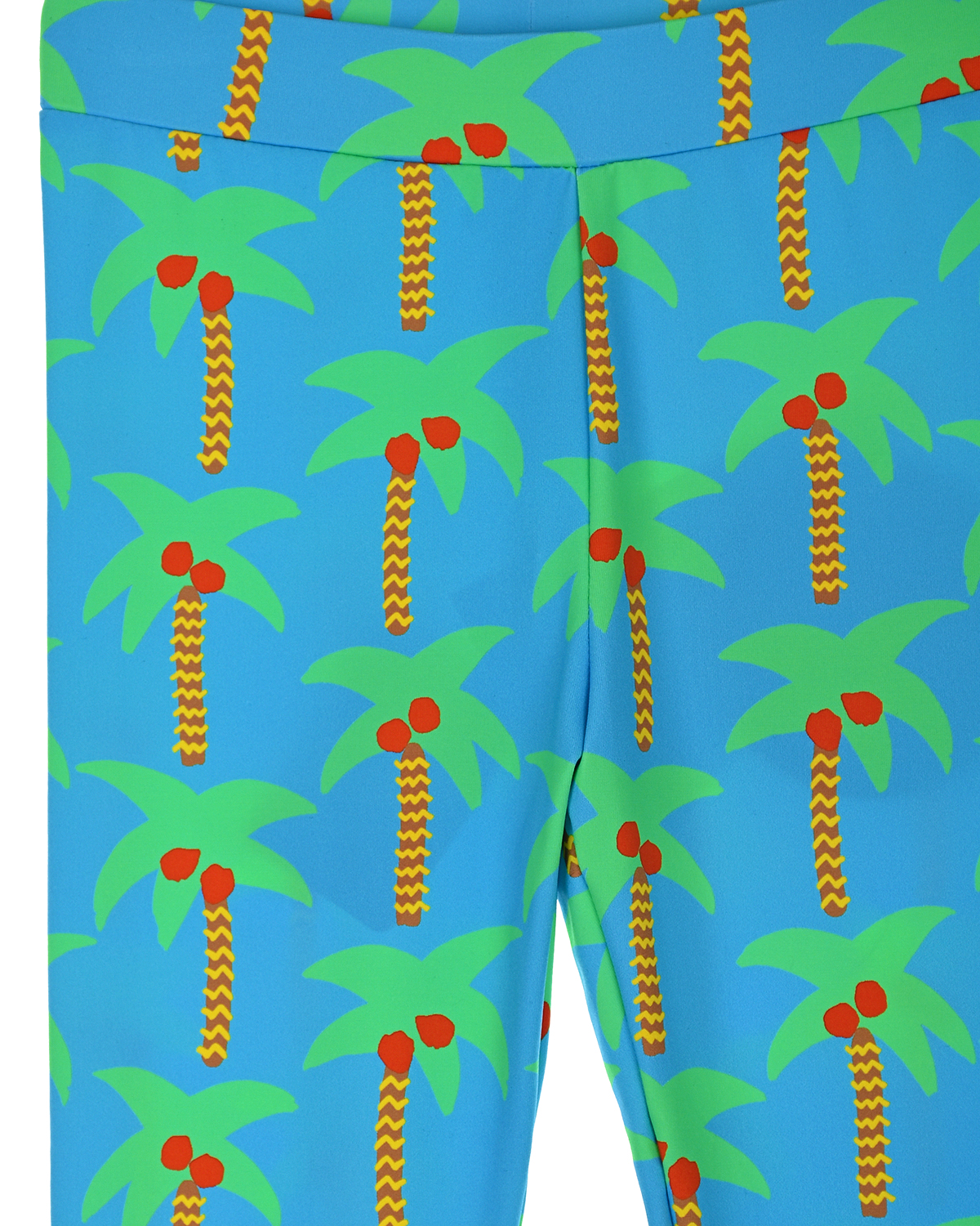 Бирюзовые леггинсы с принтом "Пальмы" Stella McCartney детские, размер 128, цвет нет цвета - фото 4