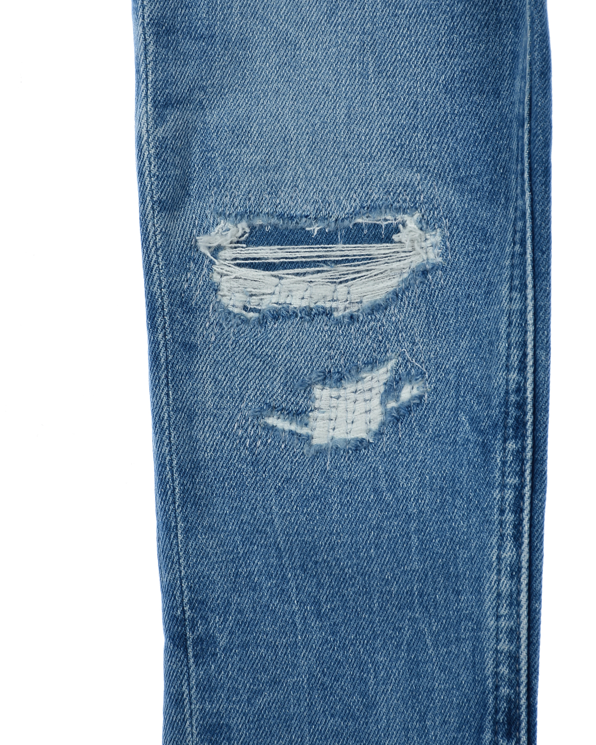 Синие джинсы с разрезами Tommy Hilfiger детские, размер 104, цвет синий - фото 5