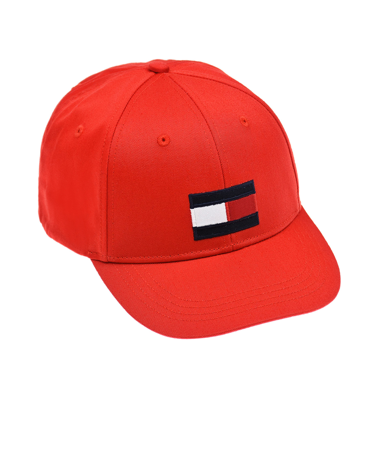 Красная бейсболка с вышитым логотипом Tommy Hilfiger детская, размер S, цвет красный - фото 1