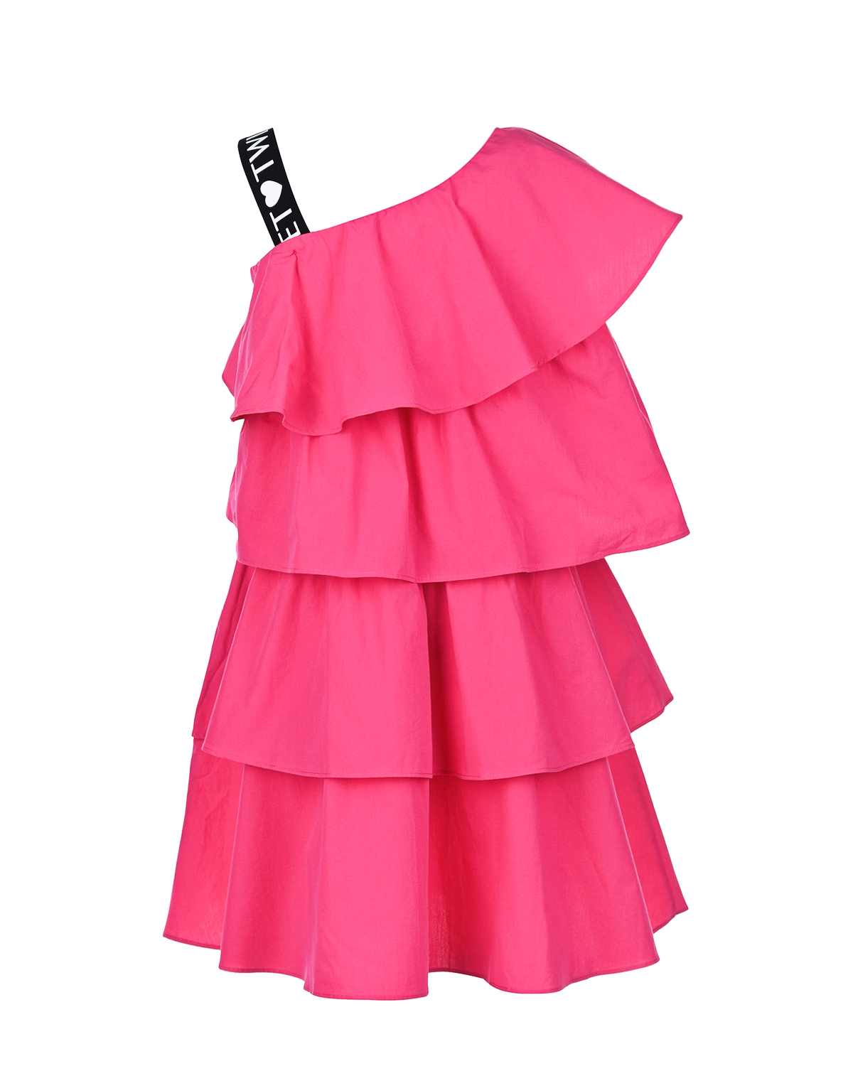 Платье цвета фуксии с воланами TWINSET детское, размер 140 - фото 2