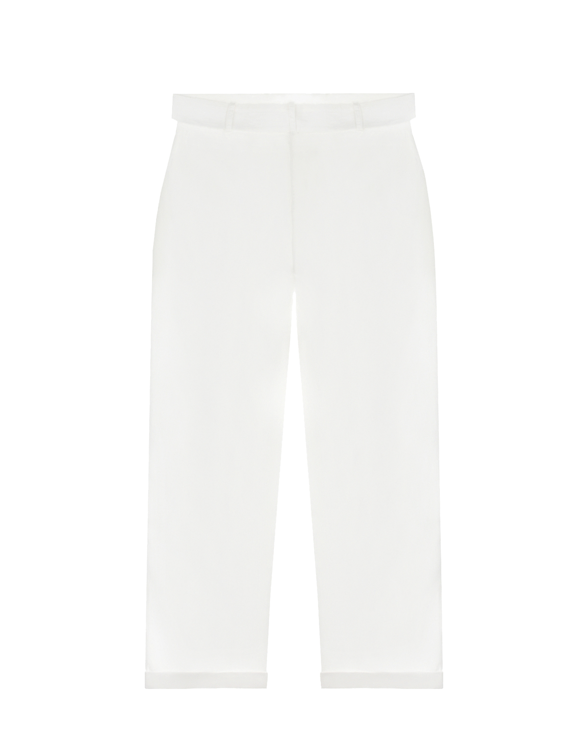 Укороченные белые брюки TWINSET детские, размер 140, цвет белый - фото 2