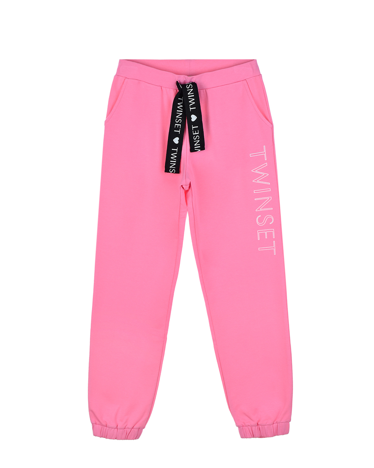Розовые спортивные брюки с логотипом TWINSET