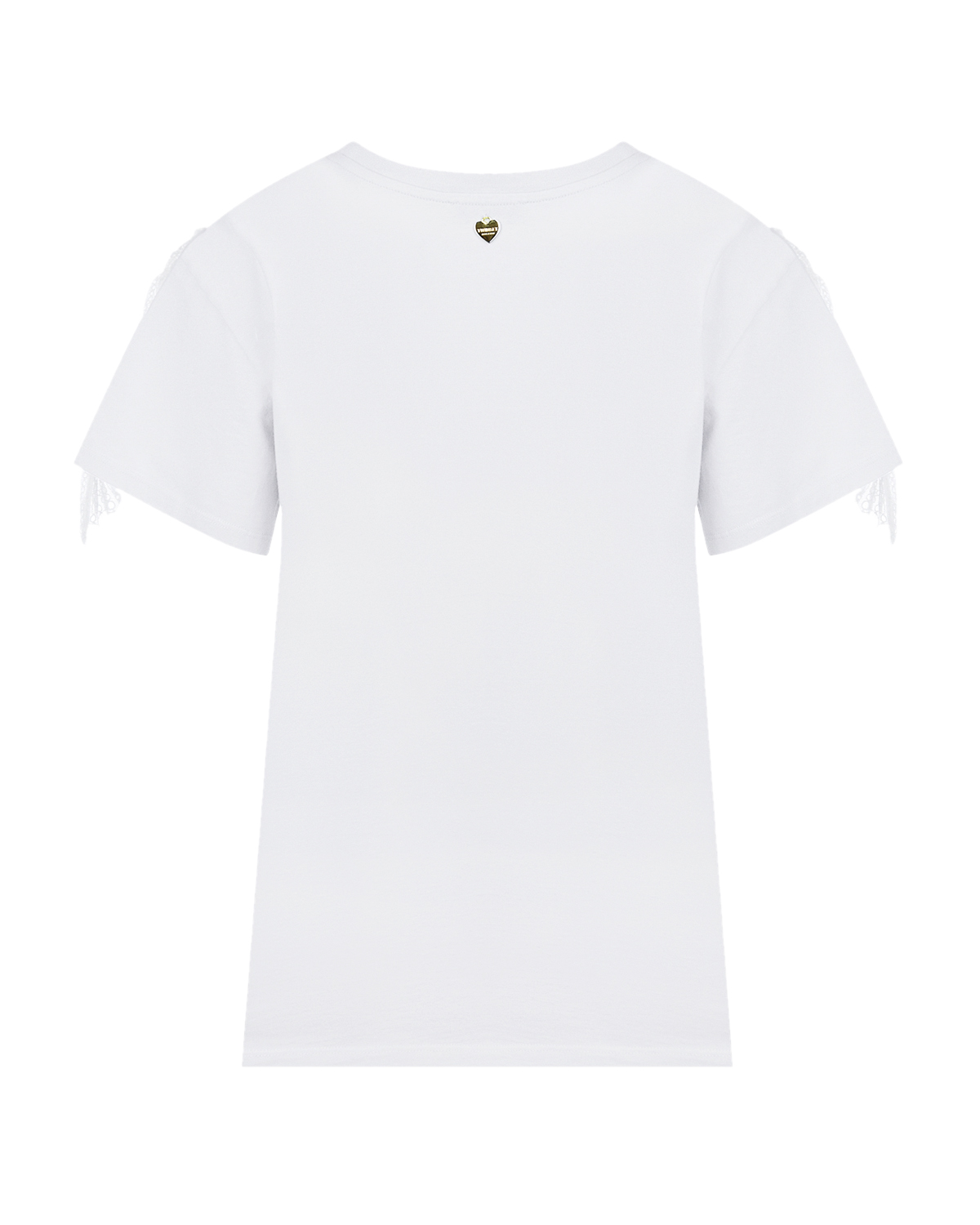 Белая футболка с бахромой TWINSET, размер 40, цвет белый - фото 4