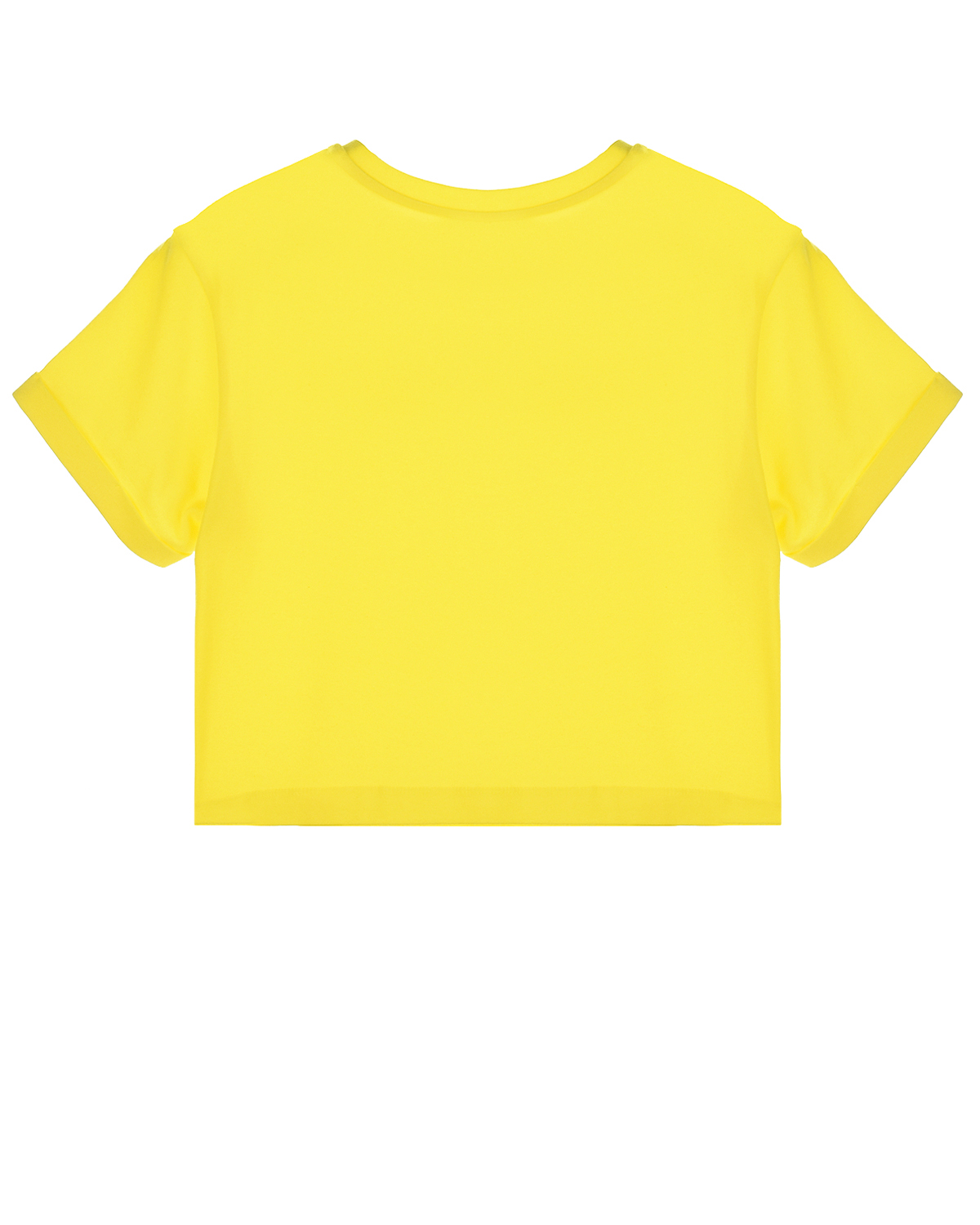 Желтая футболка с брошью TWINSET детская, размер 140, цвет желтый - фото 2