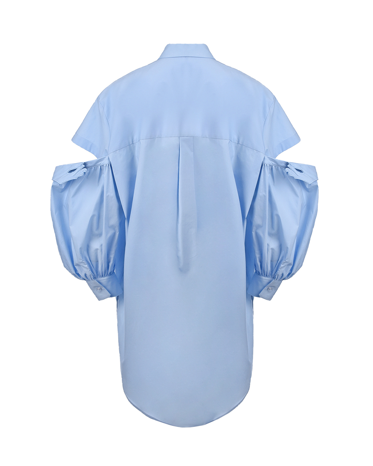 Голубое платье с разрезами на рукавах Vivetta, размер 40, цвет голубой - фото 6