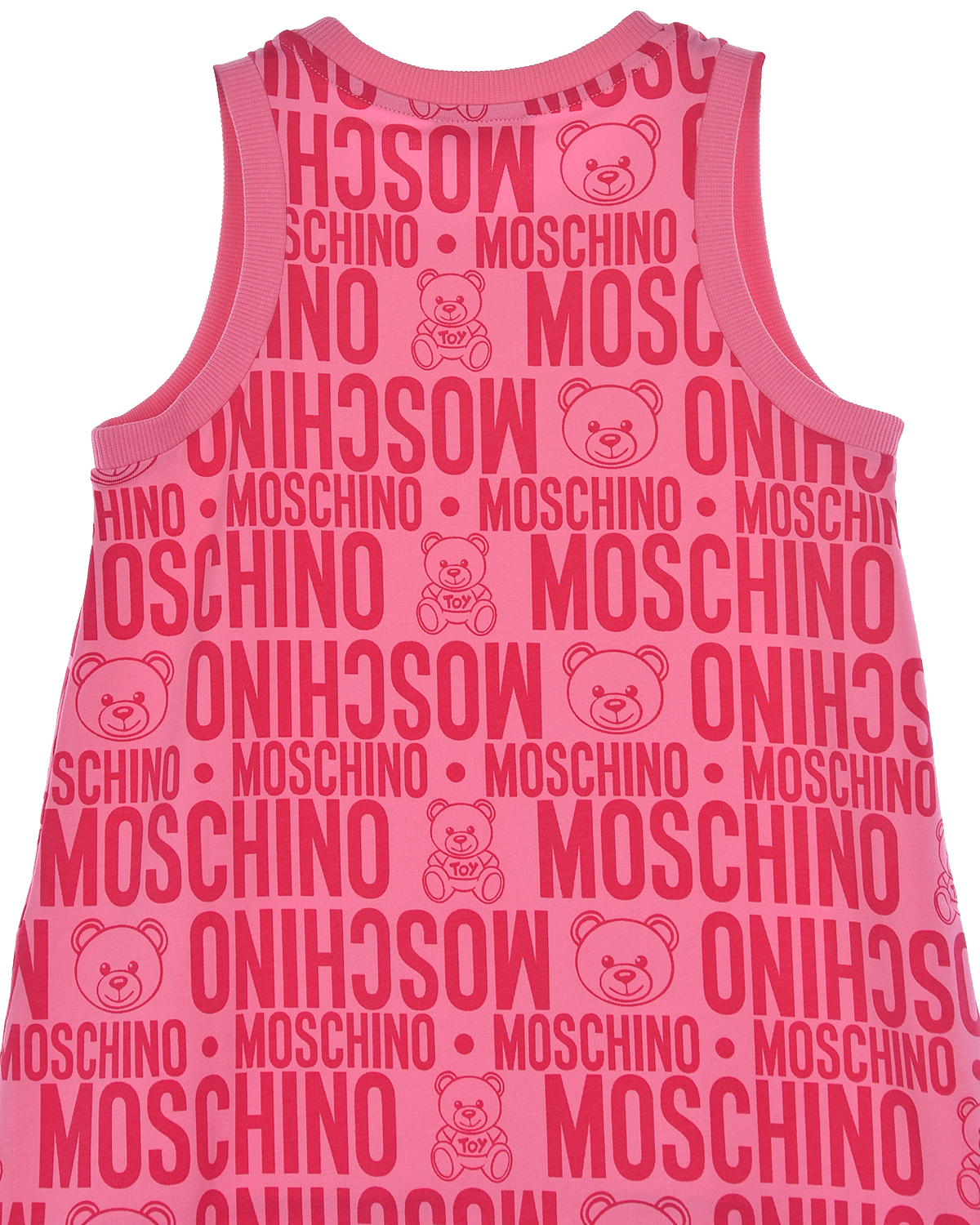 Розовое платье с логотипом Moschino детское, размер 116, цвет розовый - фото 5