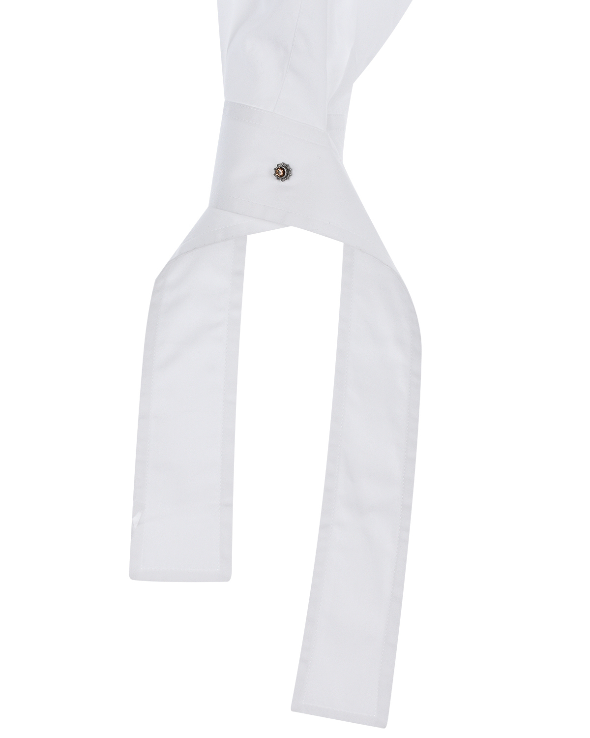 Удлиненная белая рубашка No. 21, размер 42, цвет белый - фото 11