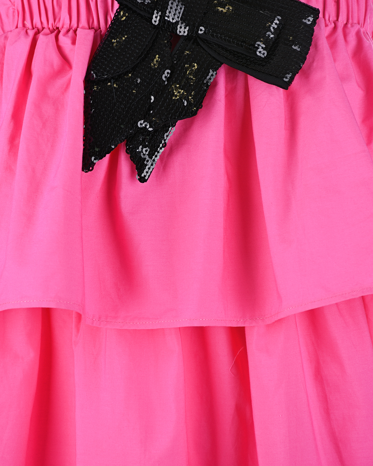 Розовое платье с черным бантом No. 21 детское, размер 104, цвет розовый - фото 3