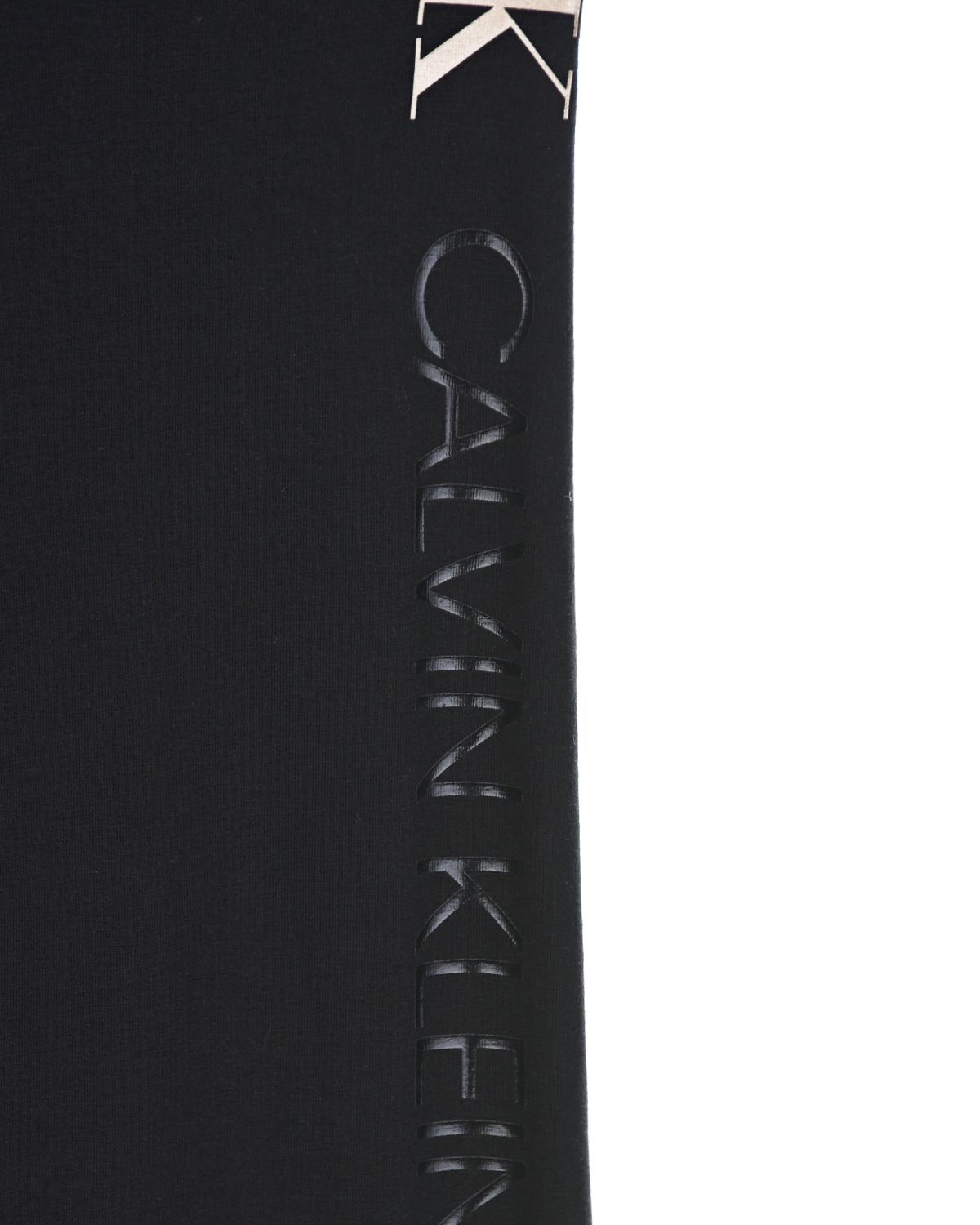 Черные леггинсы с логотипом в тон Calvin Klein детские, размер 176, цвет черный - фото 3