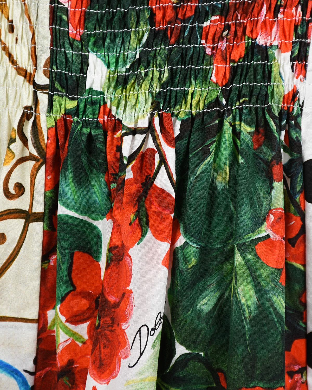 Хлопковый сарафан на тонких бретелях Dolce&Gabbana детский, размер 104, цвет мультиколор - фото 3