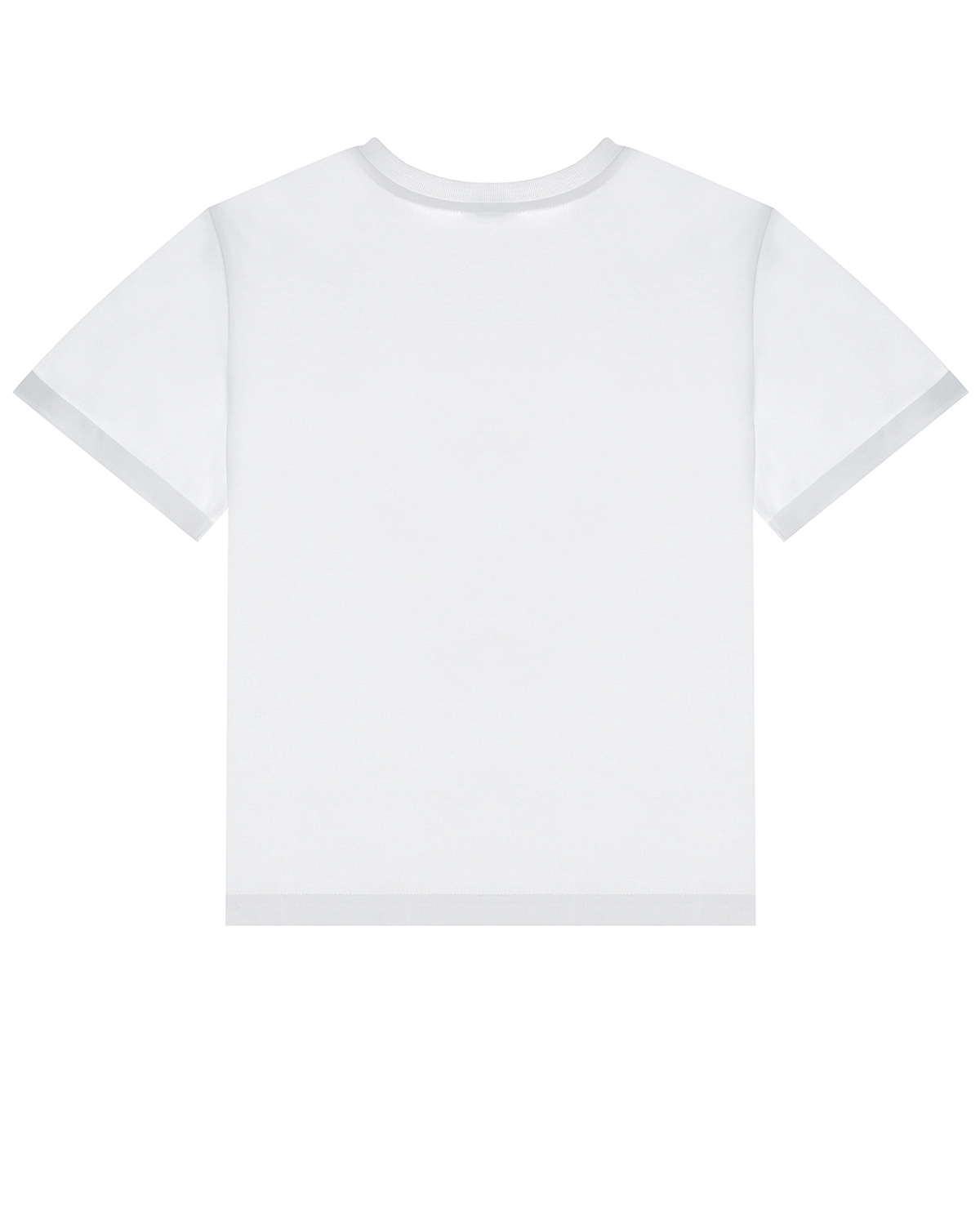 Белая футболка с маленьким логотипом Dolce&Gabbana детская, размер 116, цвет белый - фото 2