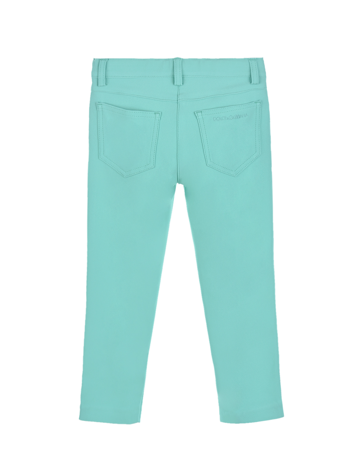 Мятные брюки slim fit Dolce&Gabbana детские, размер 104, цвет мятный - фото 2