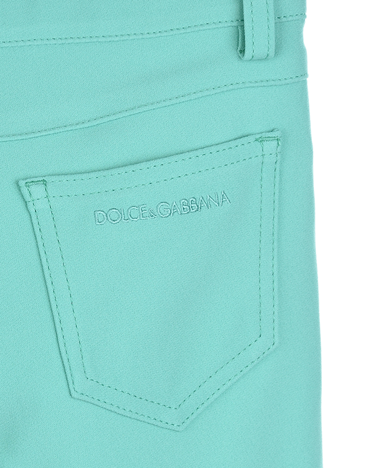 Мятные брюки slim fit Dolce&Gabbana детские, размер 104, цвет мятный - фото 3