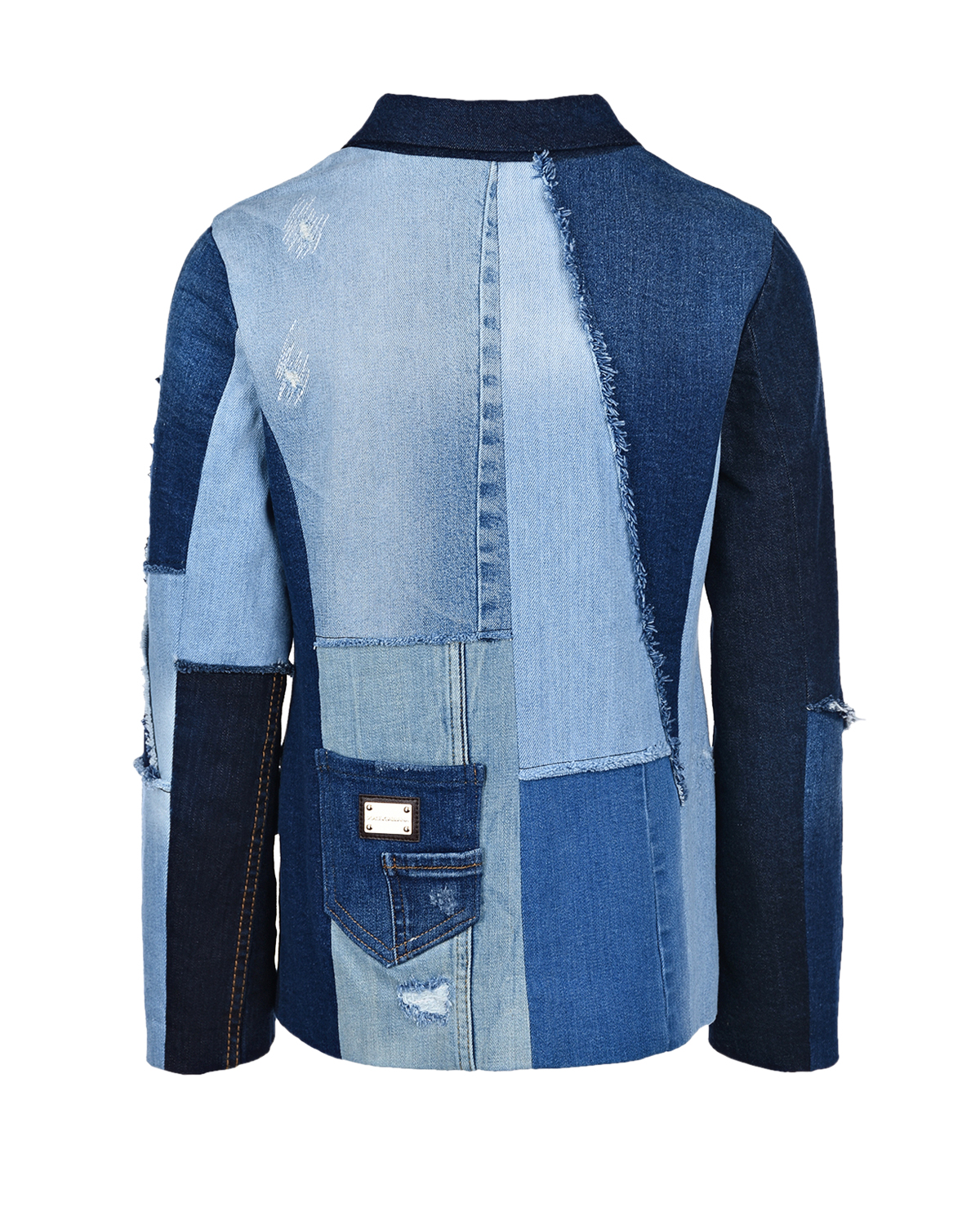 Синий джинсовый пиджак Dolce&Gabbana детский, размер 152 - фото 2