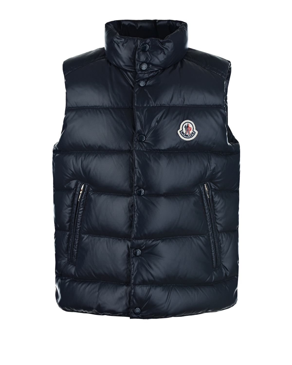 Черный пуховый жилет Moncler