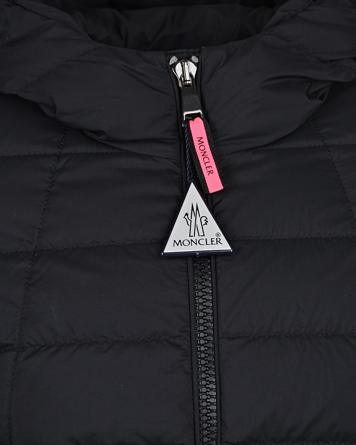 Черная куртка с глянцевой рюшей Moncler детская, размер 128, цвет черный - фото 3