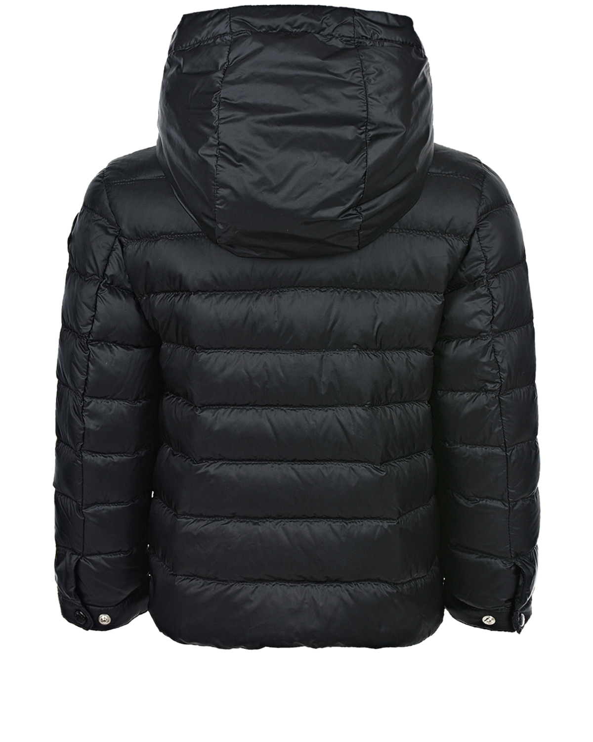 Черная куртка с накладным карманом Moncler детская, размер 104, цвет черный - фото 2