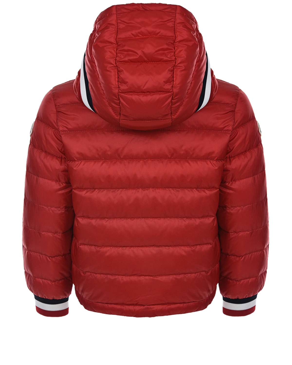 Стеганая куртка красного цвета Moncler детская, размер 104 - фото 2