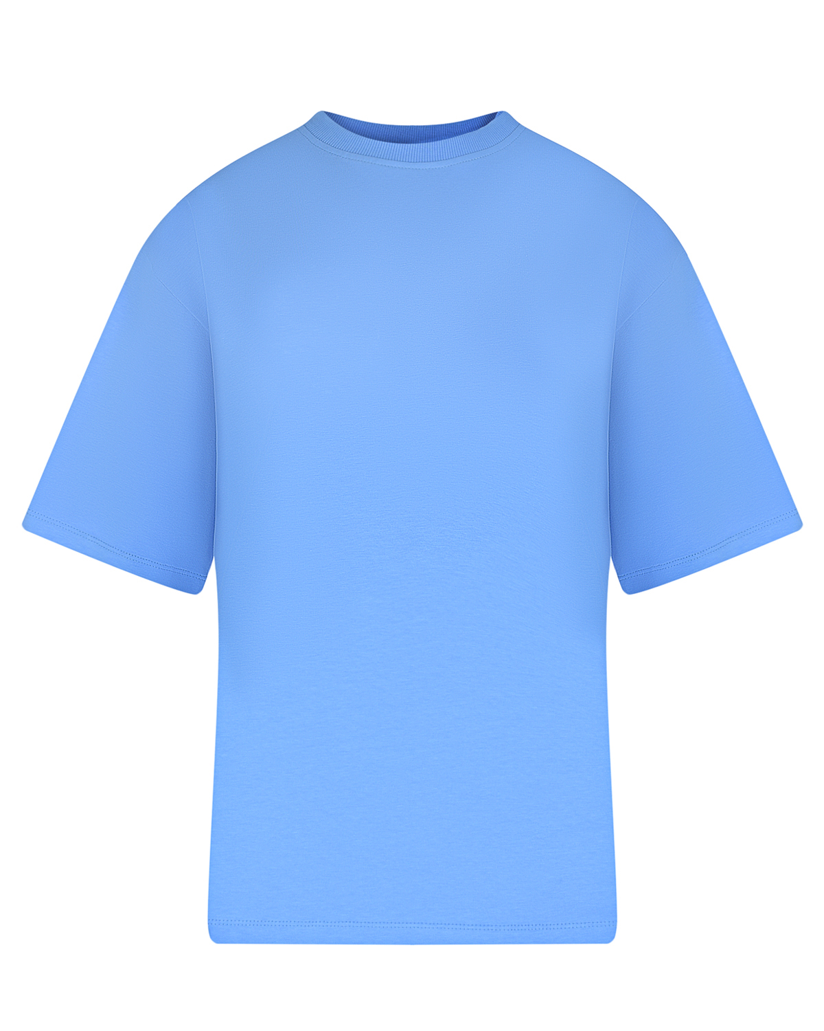 Голубая футболка oversize Dan Maralex, размер 42, цвет нет цвета