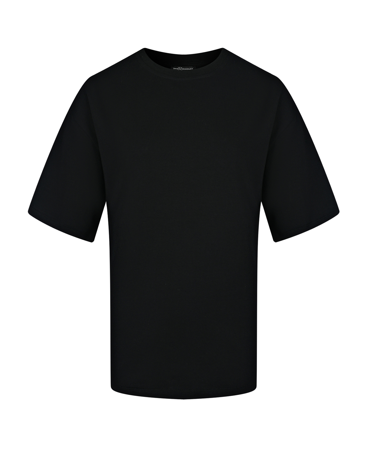Черная футболка oversize Dan Maralex, размер 42, цвет черный - фото 1