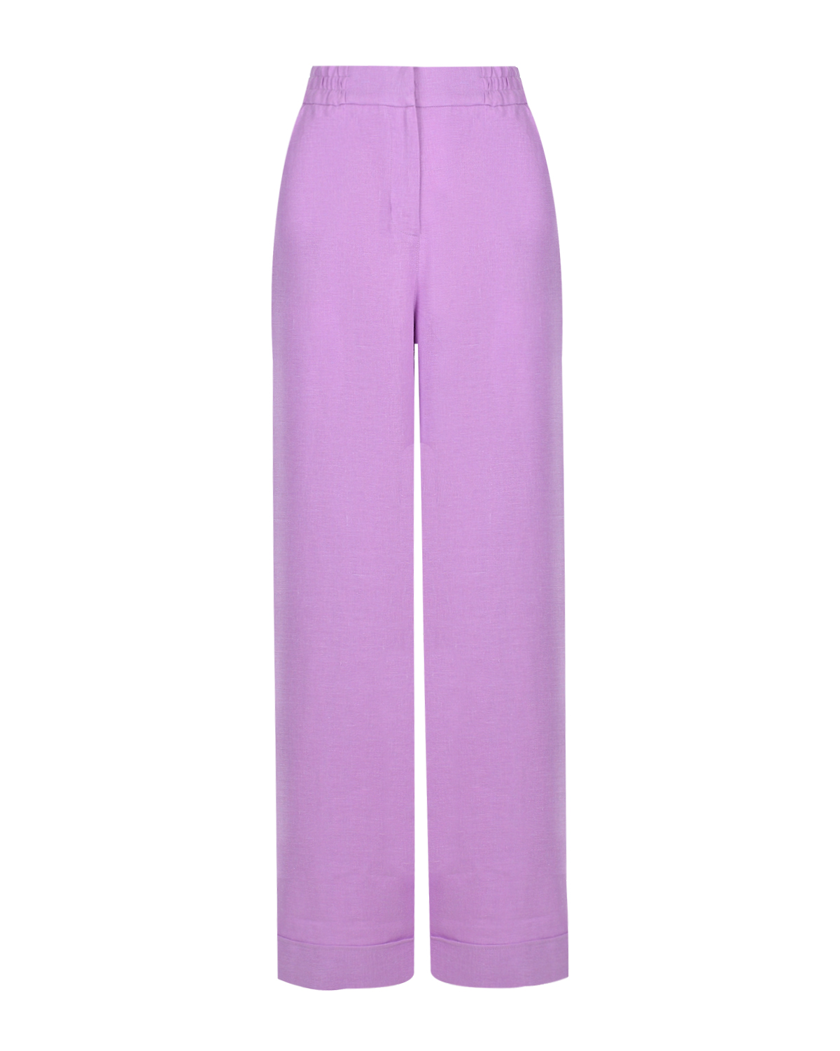 Льняные брюки лавандового цвета ALINE, размер 44 - фото 1