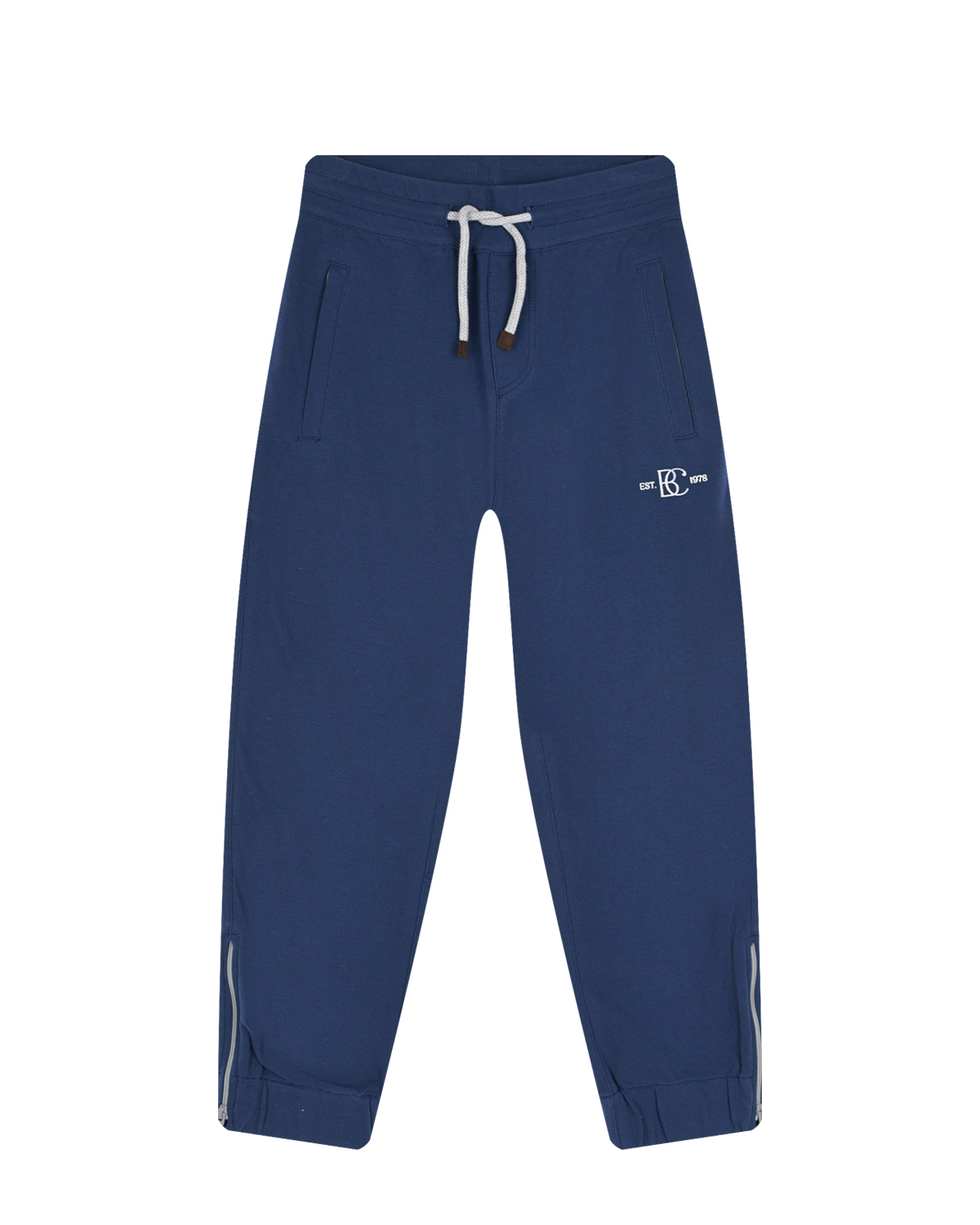 Синие спортивные брюки Brunello Cucinelli, размер 158, цвет голубой - фото 1