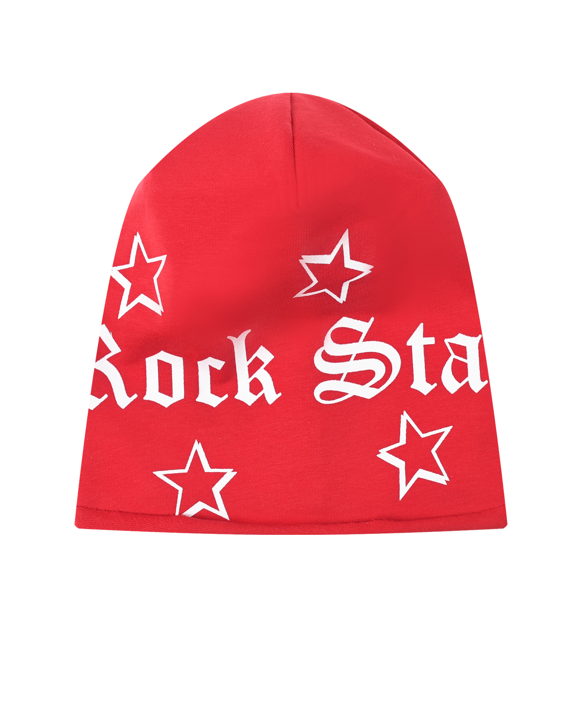 Красная шапка с принтом "Rock Star" Catya