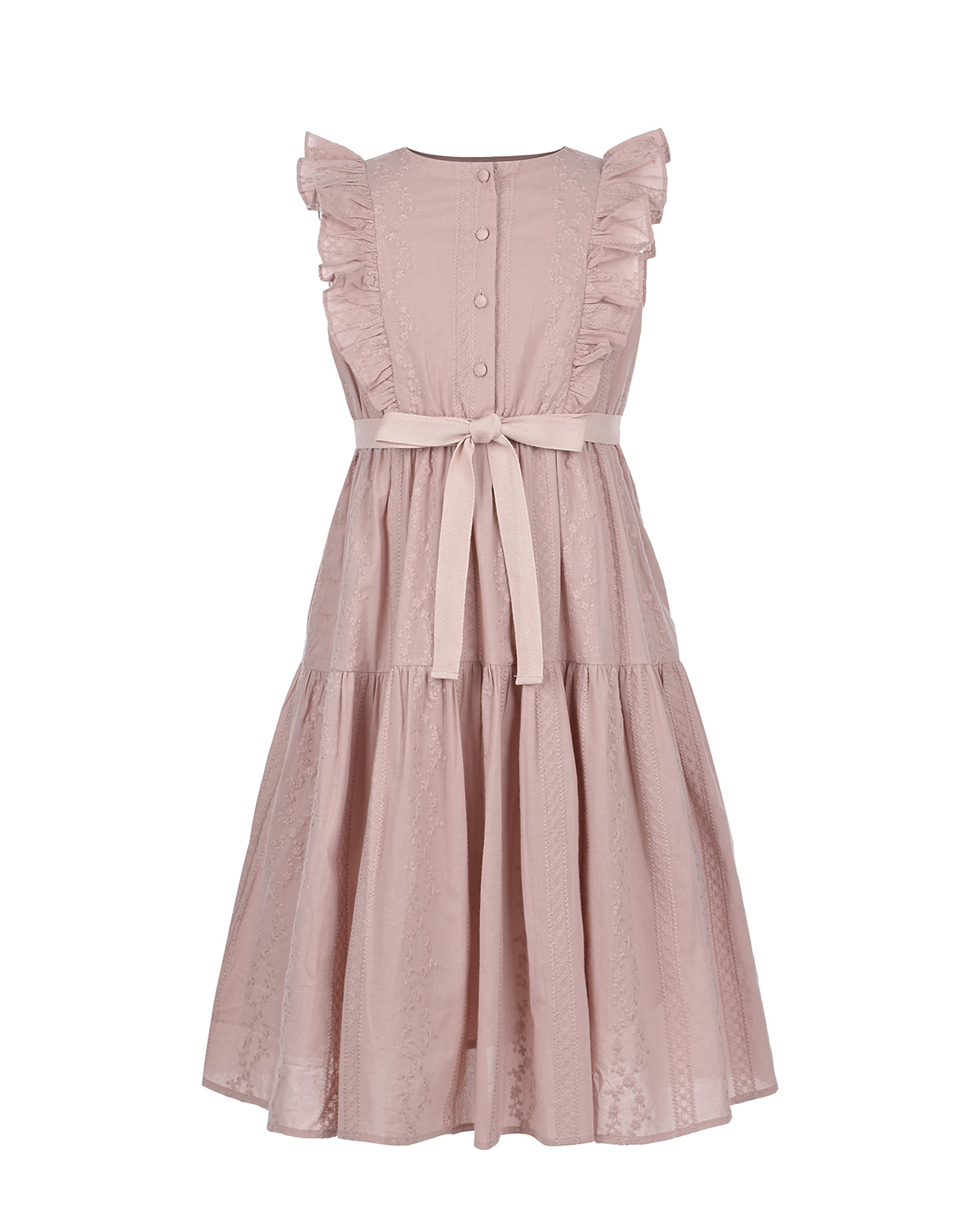 Розовое приталенное платье Cera Una Volta