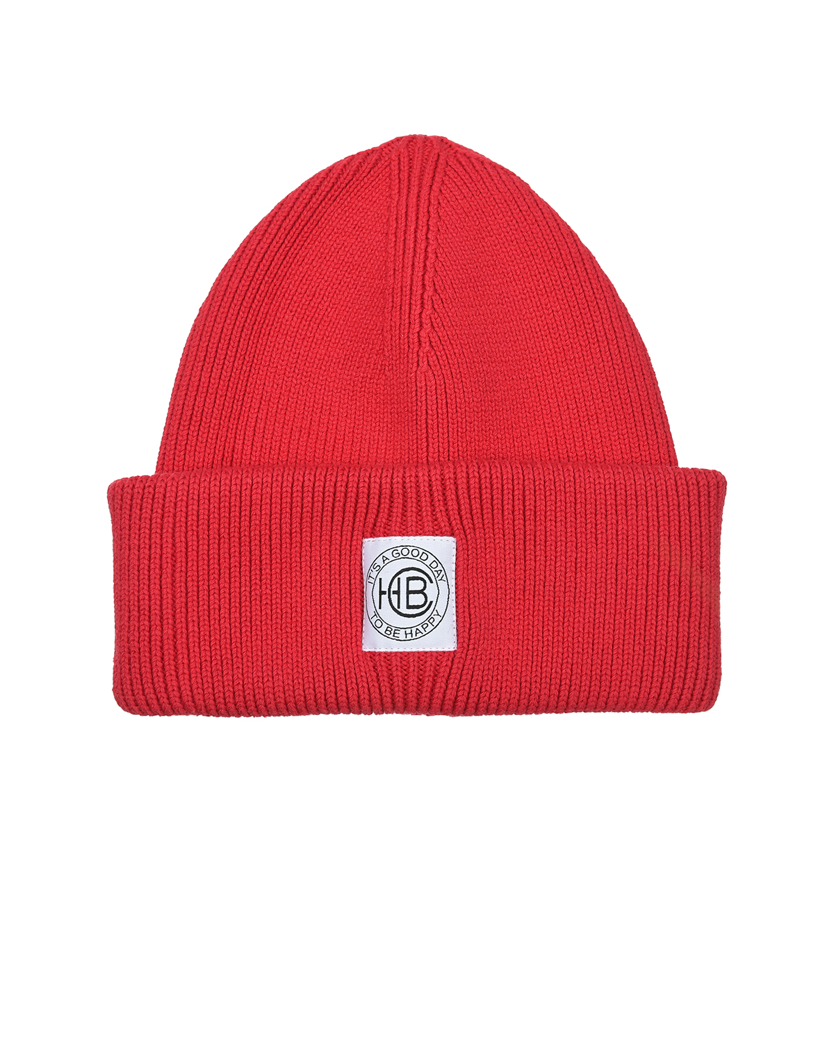 Красная шапка с отворотом Chobi, размер 55, цвет красный