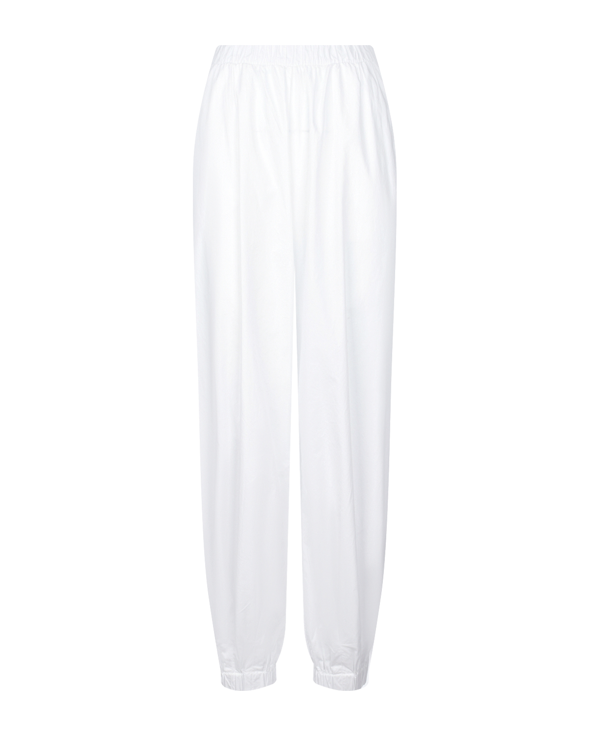 Белые поплиновые джоггеры Deha, размер 40, цвет белый - фото 1