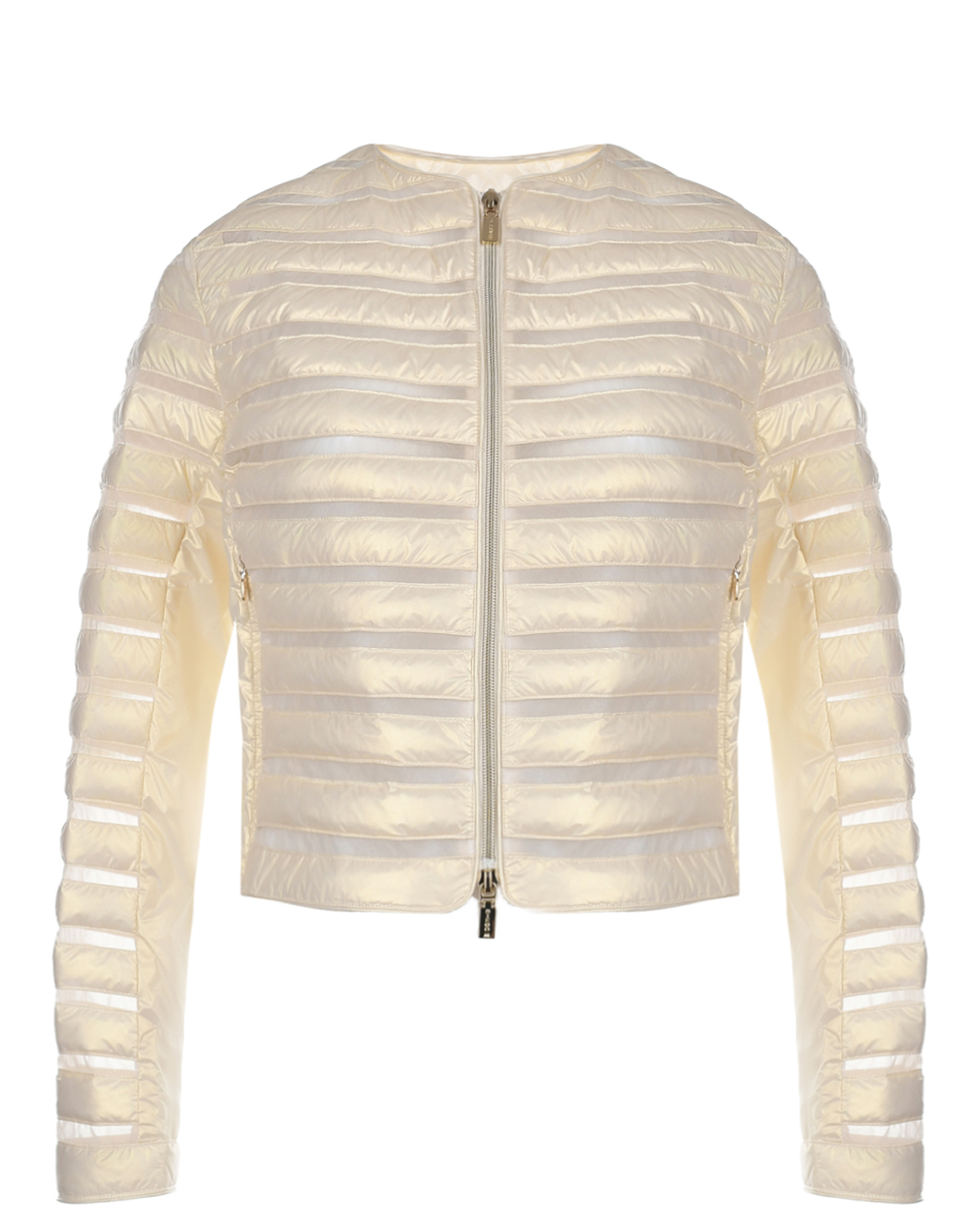 Кремовая укроченная куртка Diego M, размер 40, цвет кремовый - фото 1