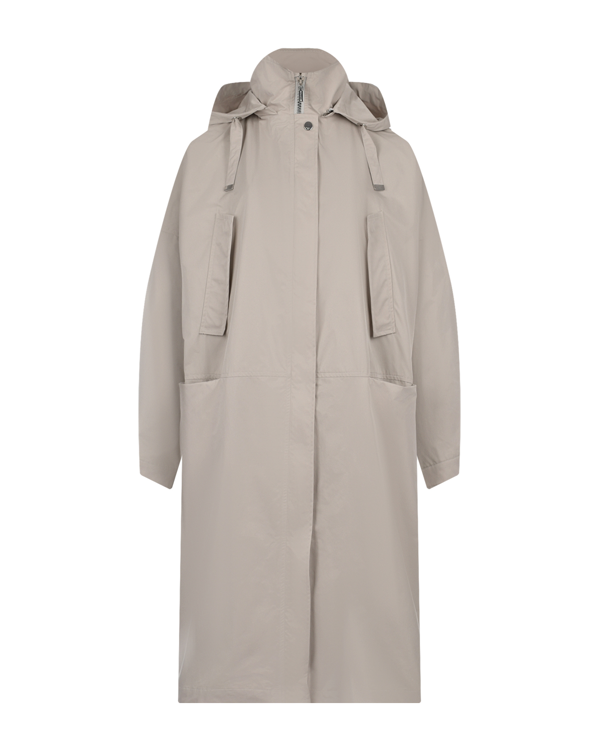 Серое пальто прямого кроя Diego M, размер 42, цвет серый