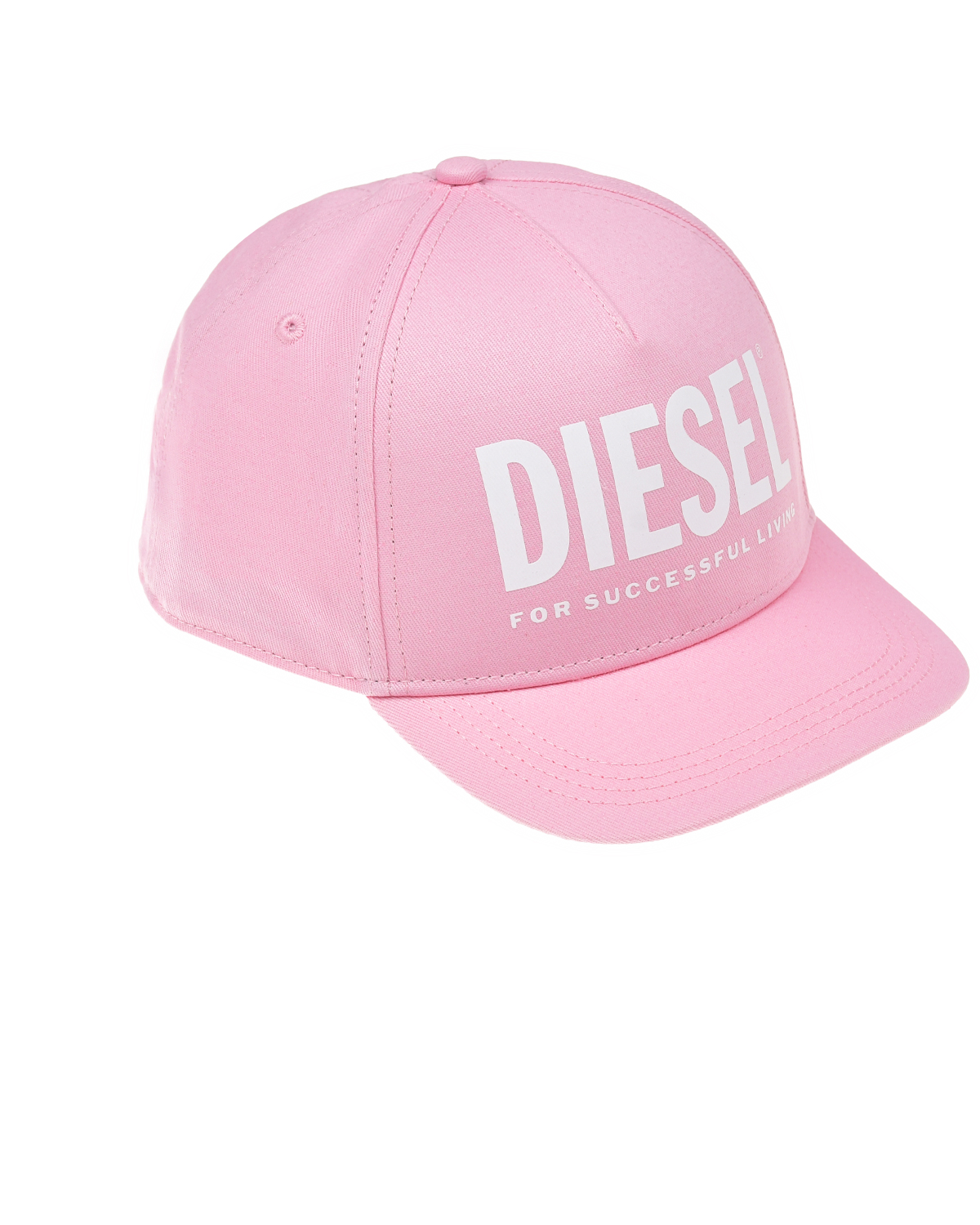Розовая бейсболка с лого Diesel, размер 3, цвет розовый