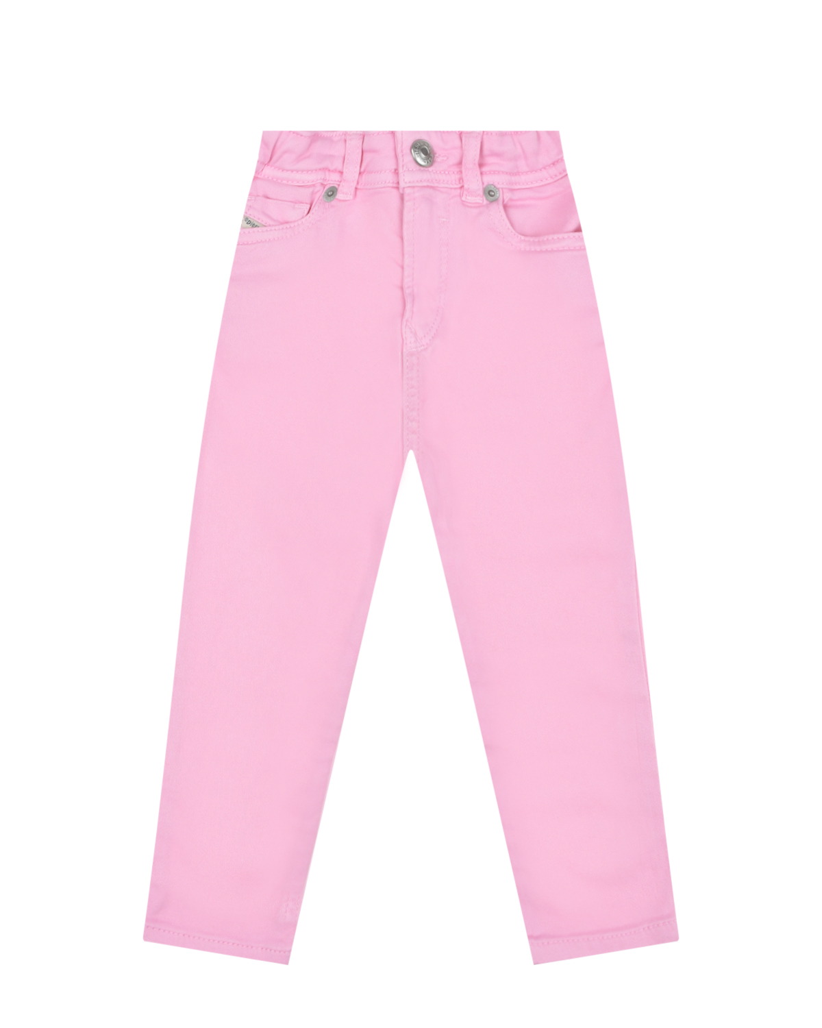 Розовые джинсы с поясом на резинке Diesel, размер 80, цвет розовый - фото 1