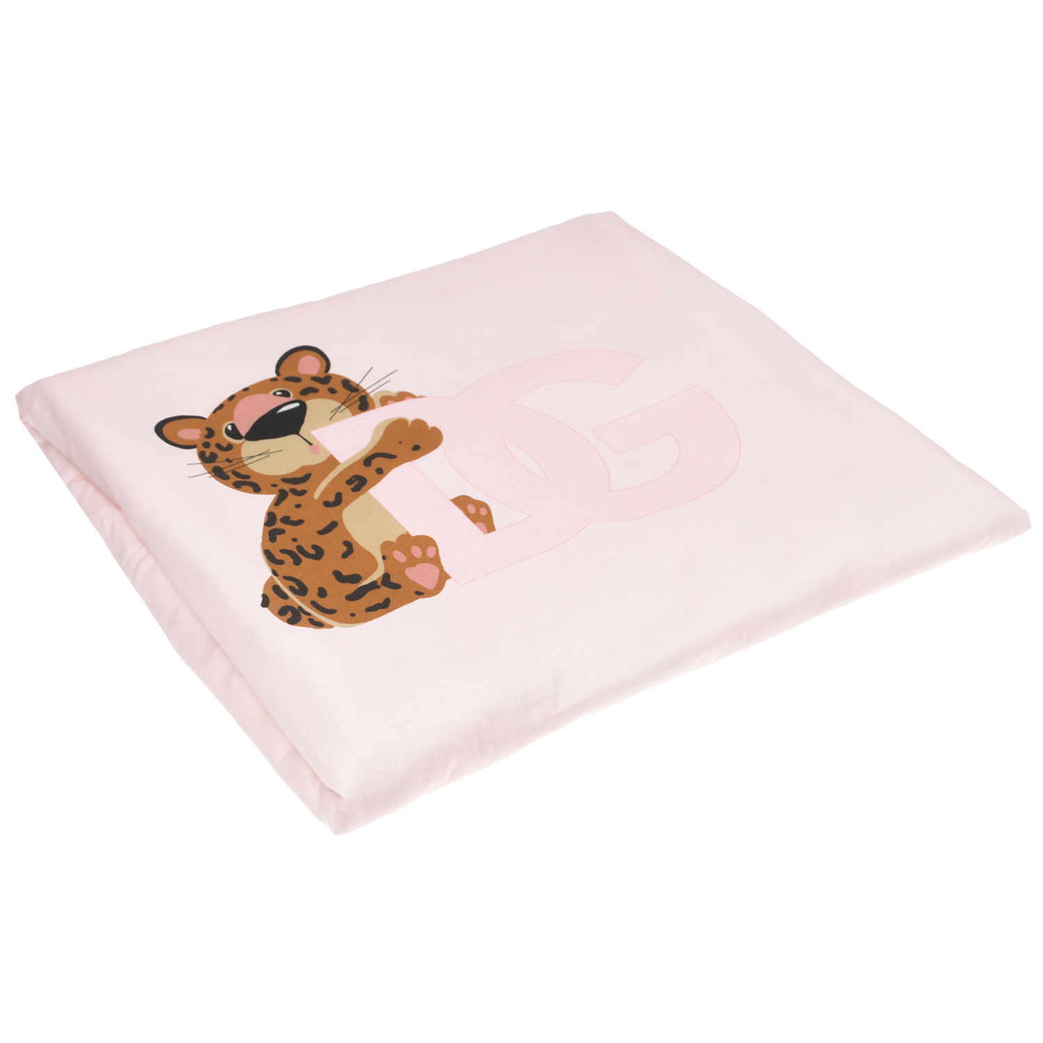 Розовое одеяло с принтом 