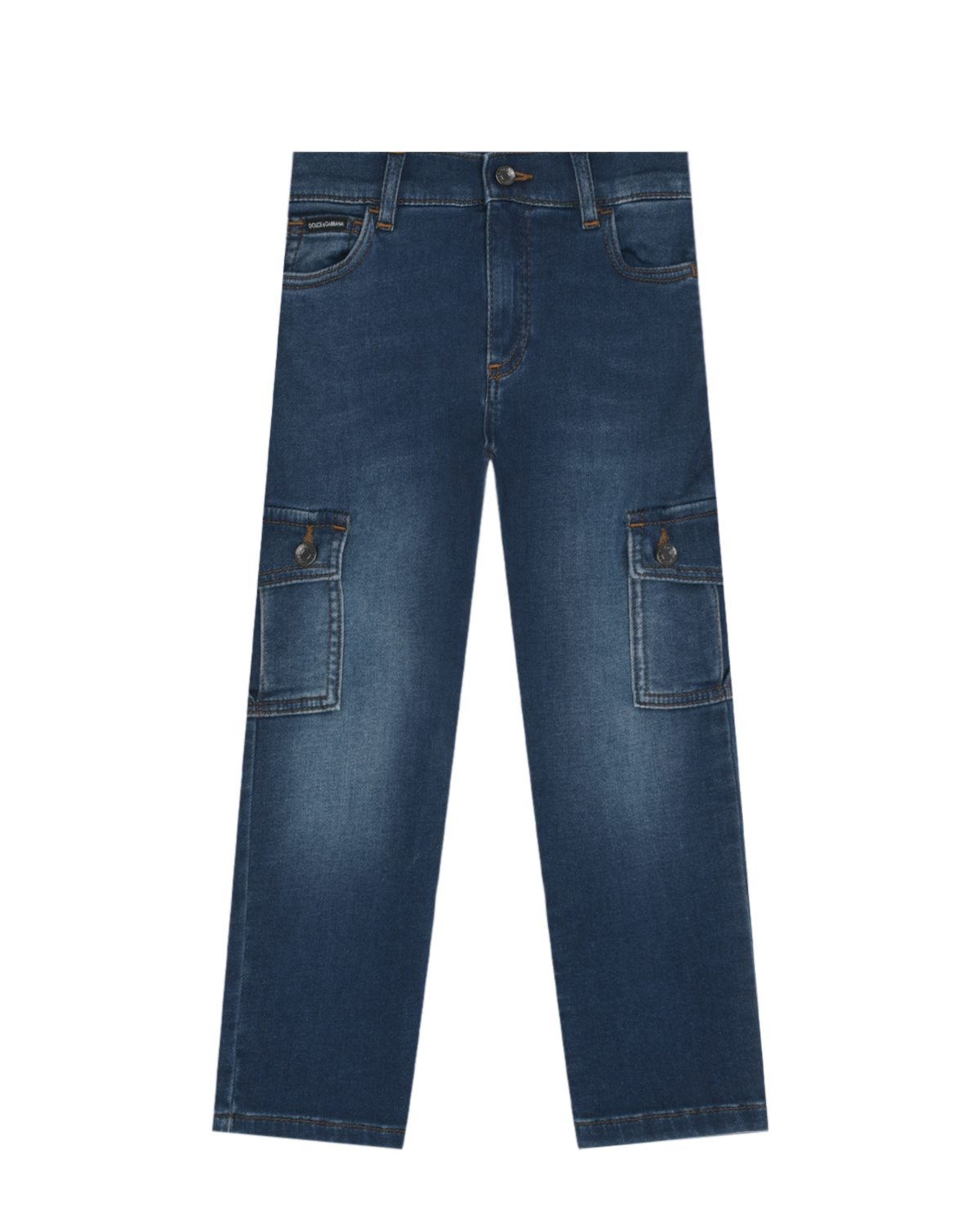 Синие джинсы с карманами карго Dolce&Gabbana джинсы dolce