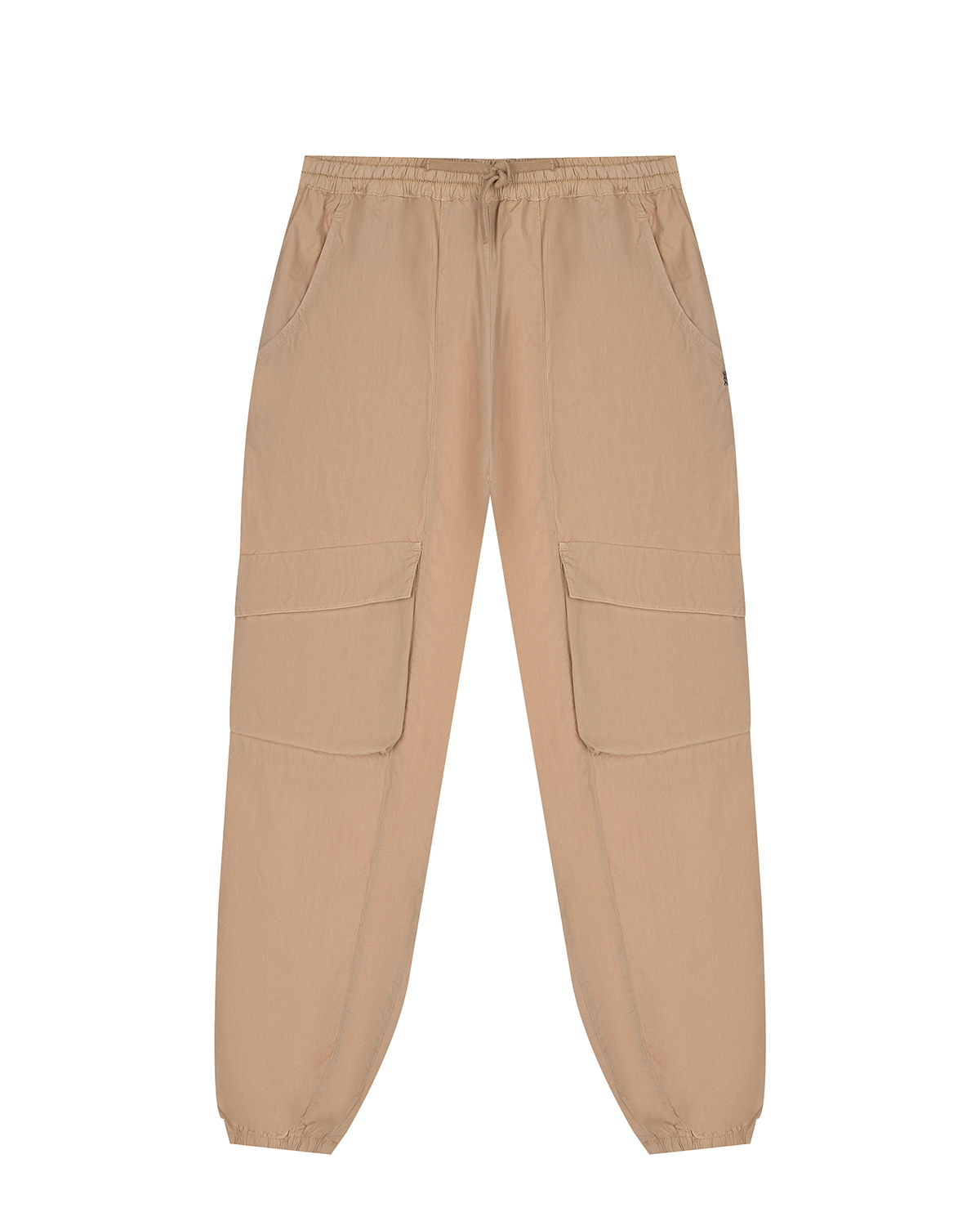 Бежевые брюки с накладными карманами Dondup