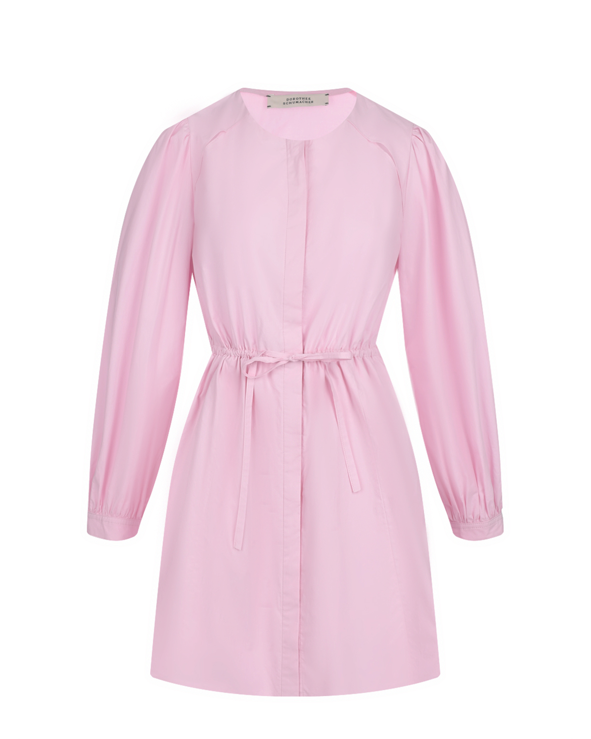 Розовое приталенное платье Dorothee Schumacher розовое многослойное платье gulliver 158
