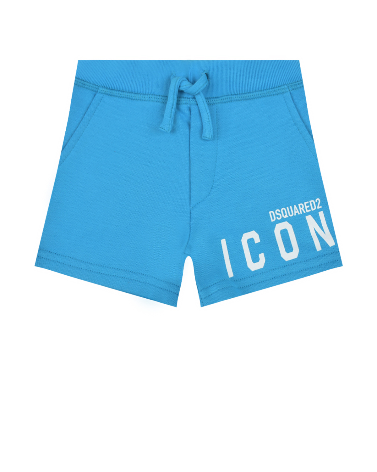 Голубые шорты с принтом ICON Dsquared2, размер 86, цвет голубой - фото 1