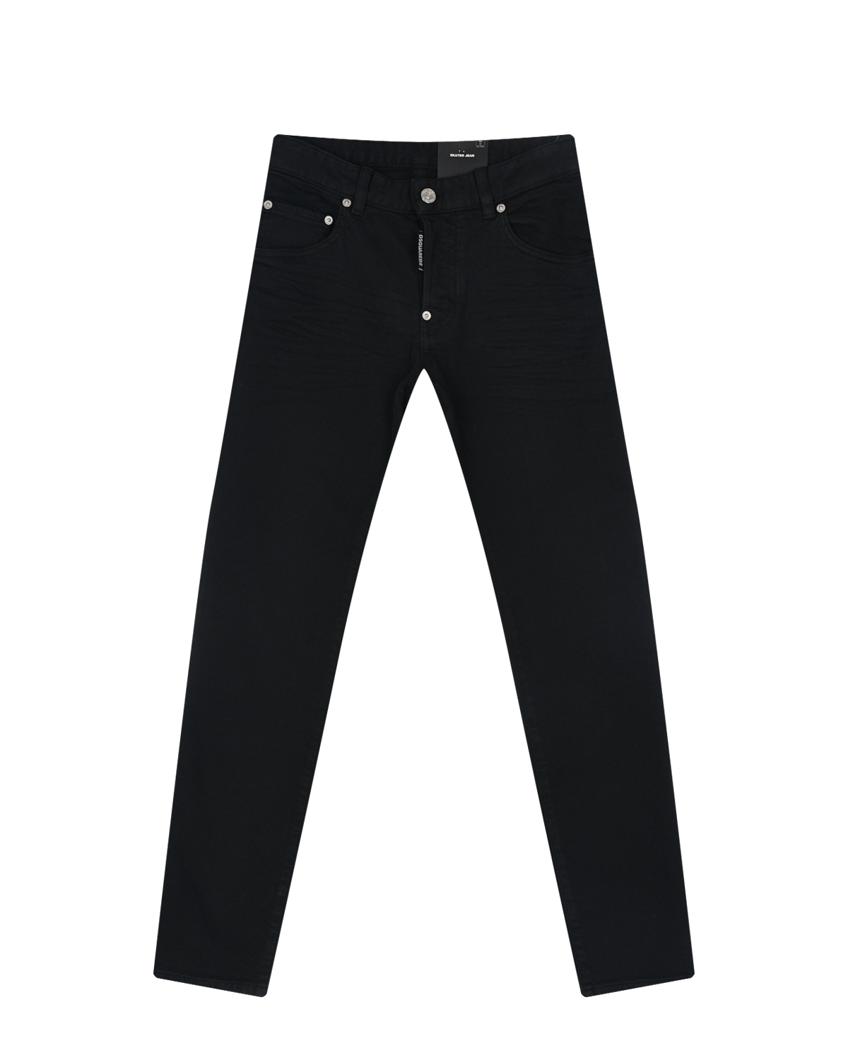 Черные джинсы "5 карманов" Dsquared2, размер 152, цвет черный