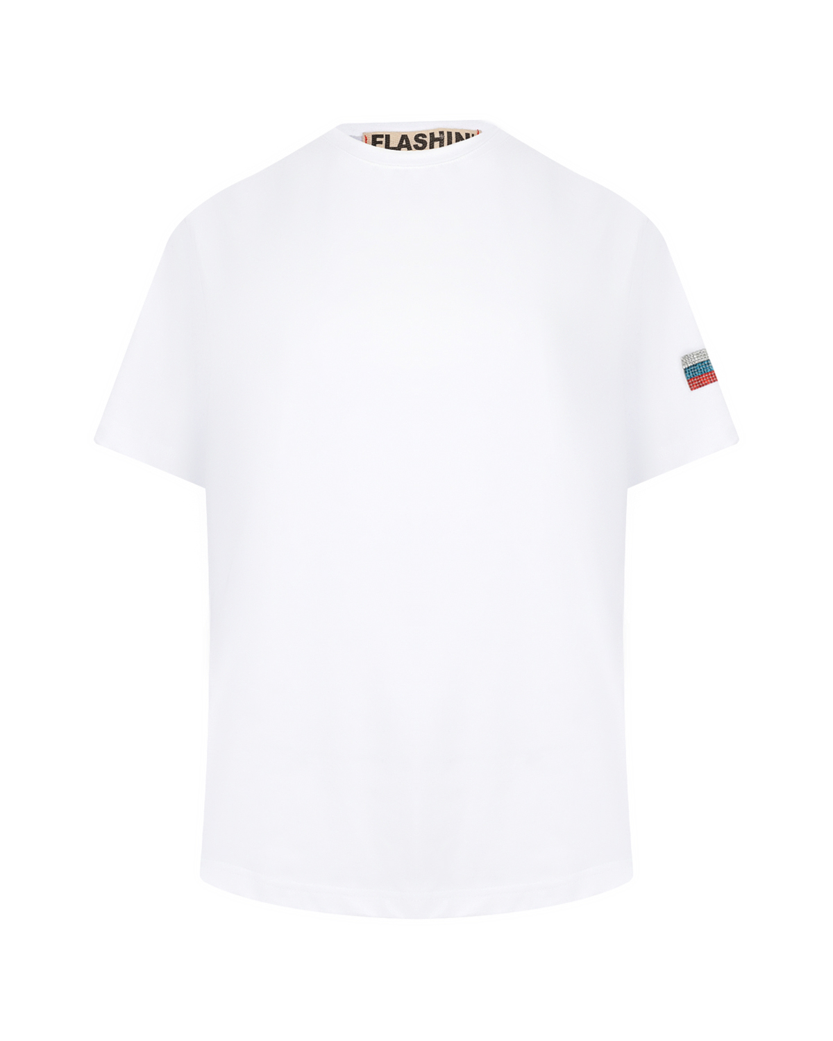 Белая базовая футболка Flashin