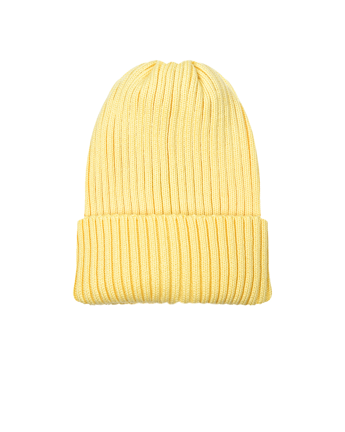 Желтая шапка с отворотом Jan&Sofie, размер 55, цвет желтый - фото 1