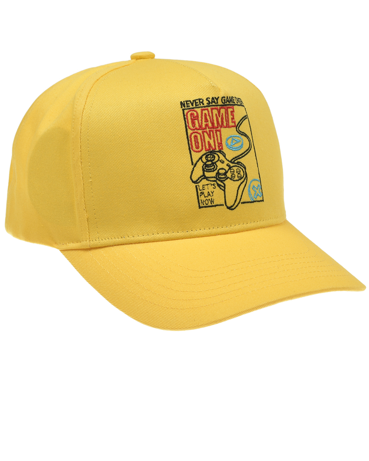 Желтая кепка с вышивкой "Game on" Jan&Sofie, размер 52, цвет желтый