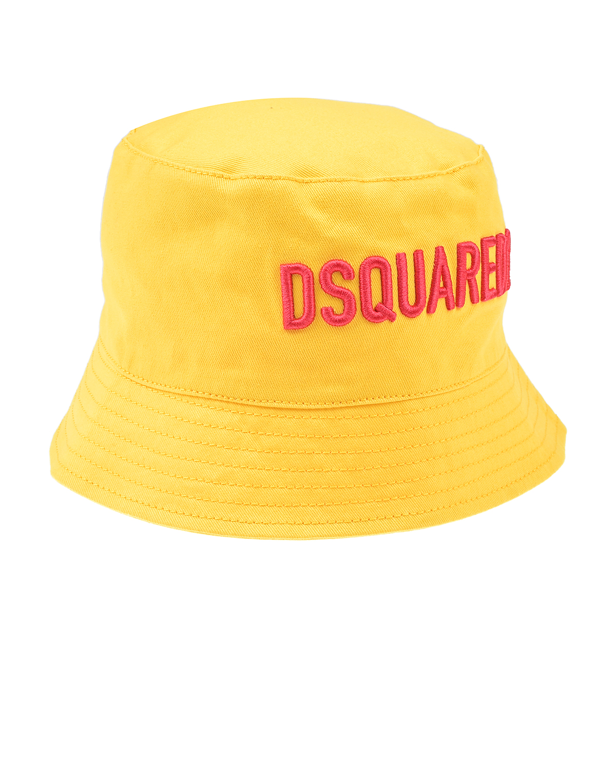 Dsquared2 Желтая панама с красным лого Dsquared2