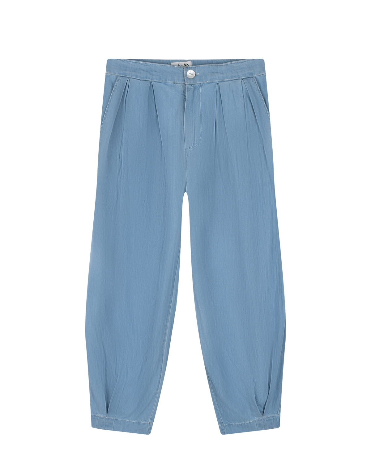 Голубые брюки с защипами Molo, размер 152, цвет голубой