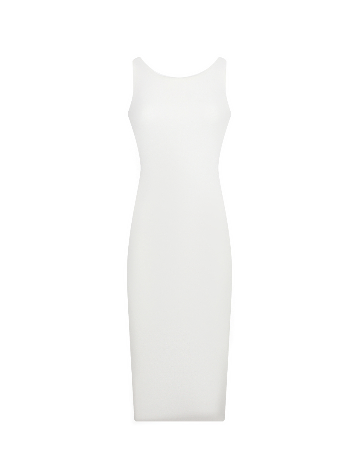 Приталенное платье белого цвета MRZ