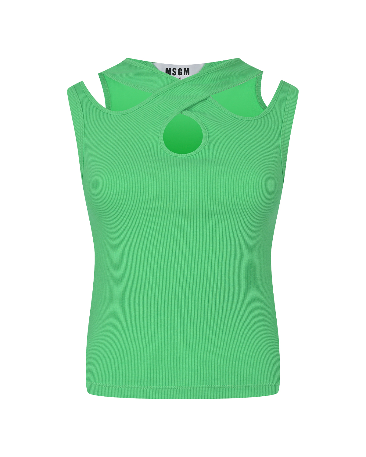 

Зеленый топ без рукавов MSGM