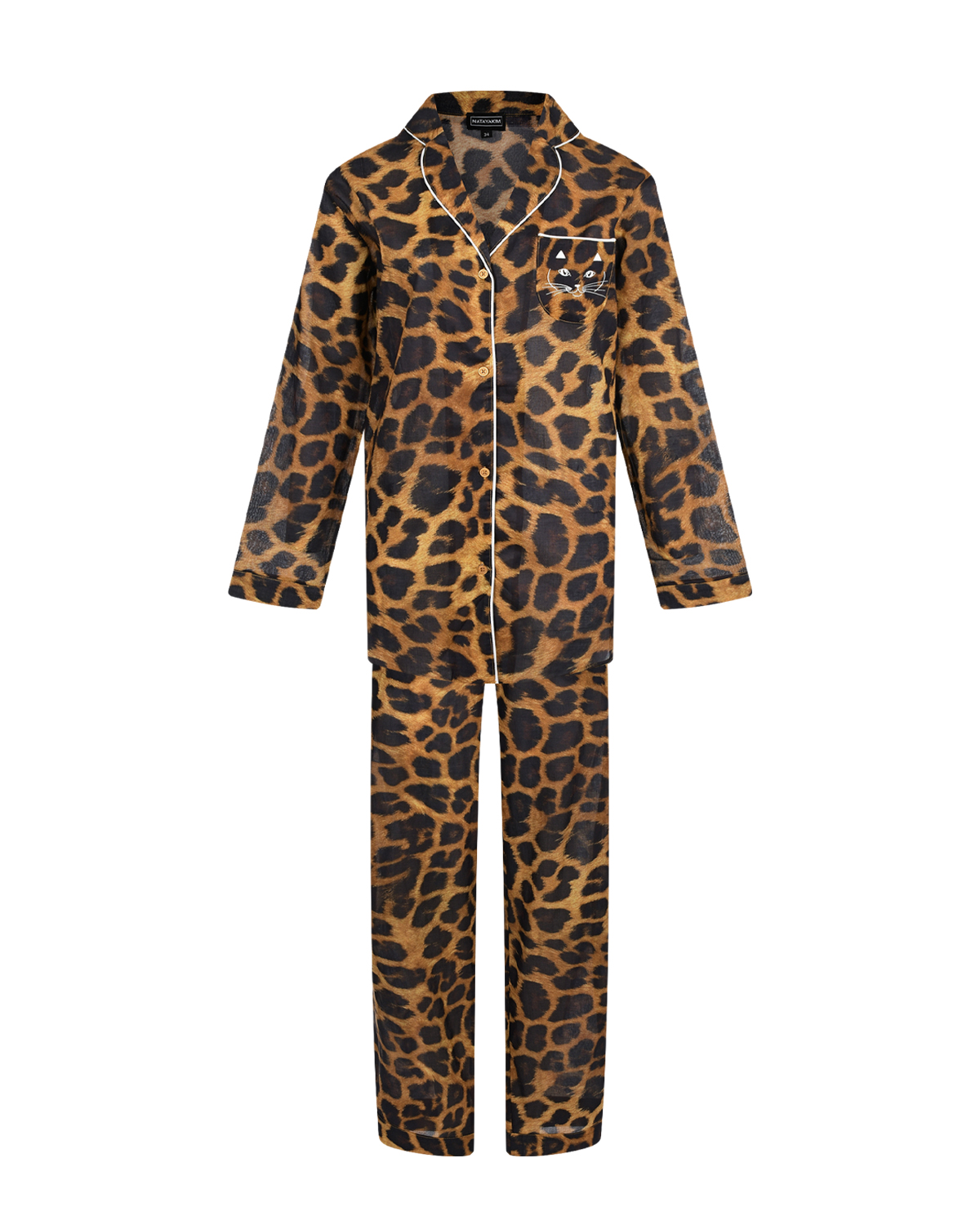 Леопардовый комплект: рубашка и брюки NATAYAKIM
