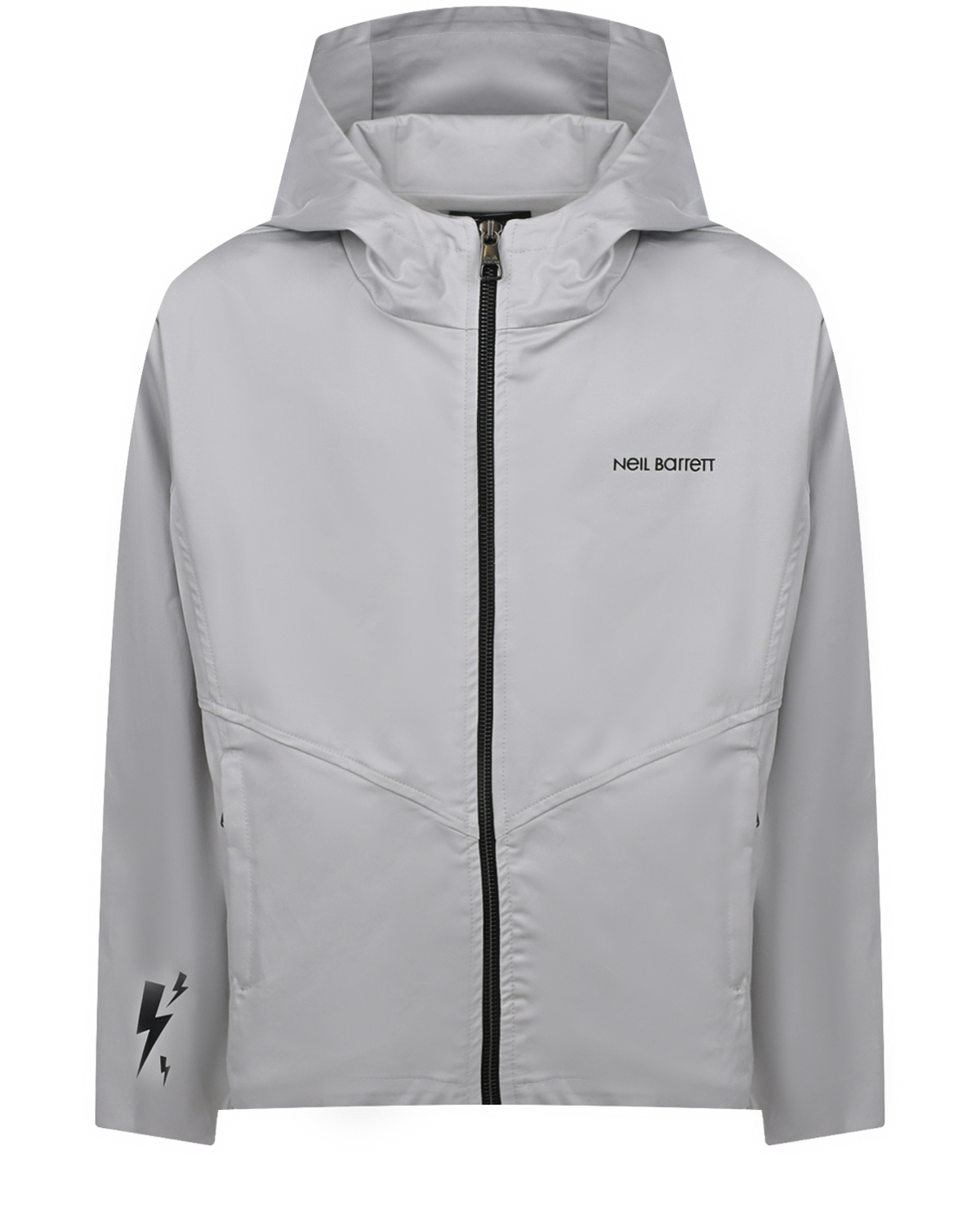 Светло-серая спортивная куртка Neil Barrett, размер 152, цвет серый